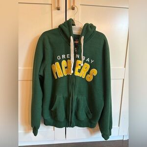 Green Bay Packers Full Zip Hoodie Women's Size Large